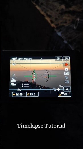 How to shoot timelapse on camera tutorial with output