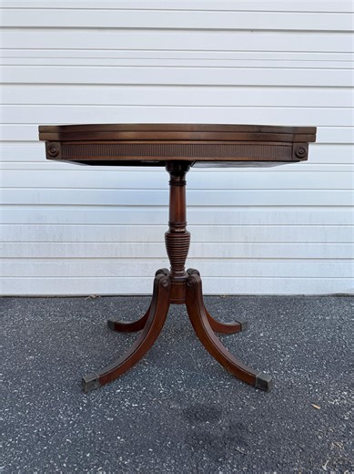 Antique Duncan Phyfe Style Flip Top Swivel Card / Game Table - Etsy