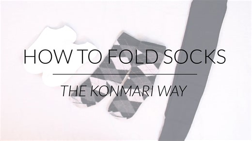 Fold socks and stockings efficiently to save drawer space