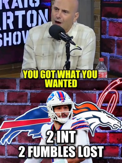 JOSH ALLEN GOT SEAN MCDERMOTT FIRED! “Josh Allen cost the Bills a trip to the AFC Championship Game… Allen has now cost McDermott his job! Josh Allen STUNK! He had two interceptions and lost two fumbles…” — Craig Carton #NFL #NFLPlayoffs #Bills #JoshAllen #fyp