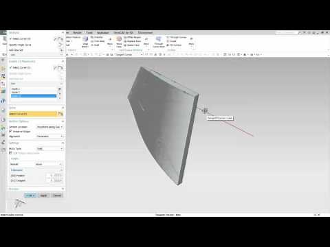 Siemens NX | Swept: 1 Section - 3 Guides