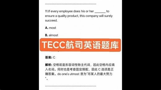 TECC航司英语题库 TECH ENG TEST COACH简称TECC 听力题库333题 带音频图片 核心词汇题库1854题 笔试题库531题 TE
