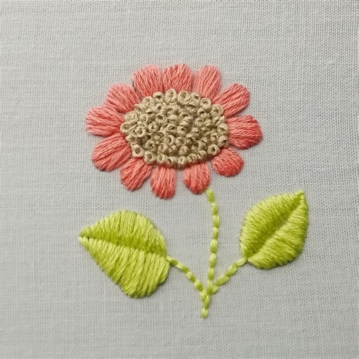 77K views · 4.5K reactions | Simple Embroidery Design for Newbies: Embroidery Tutorial with Basic Stitches, Happy Stitching ❤️ ! | Knit and Stitch | Facebook
