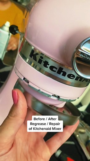 KitchenAid Mixer Repair: Before & After of Regreasing and Repair
