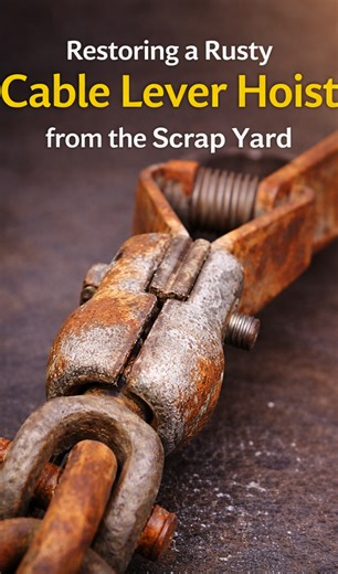Restoring a rusty cable lever hoist from the scrap yard