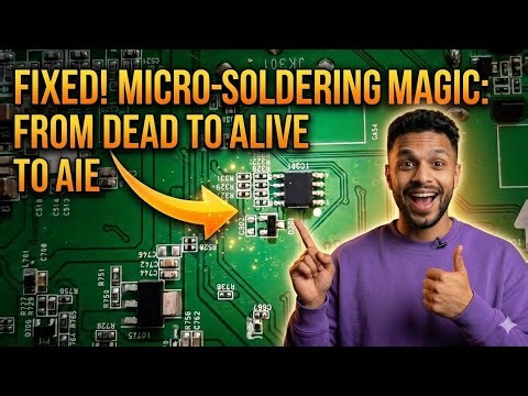 Extreme PCB Repair Success | Micron-Level IC Soldering Fix AsMR