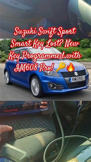 Suzuki Swift Sport Smart Key Lost? New Key Programmed with IM608 Pro! 🔑🔥#youtubeshorts #trending