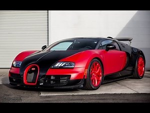 Bugatti Veyron Red/Black Combo at Symbolic Motors Super Car Show!