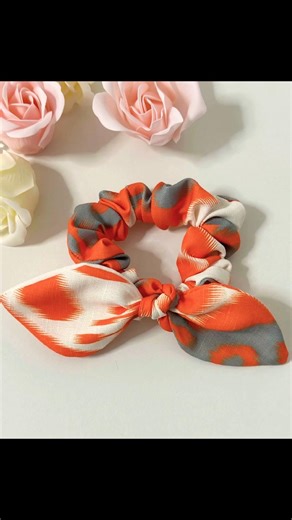 Scrunchie bow 🎀 #diy #bow #scrunchie #foryou #shorts #fyp