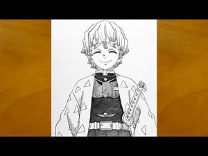 How to Draw Zenitsu Agatsuma || Demon Slayer Pencil Sketch || Step-by-Step Anime Art