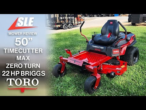 Review of Toro 77505 50" TimeCutter Max Zero Turn Mower 22HP Briggs