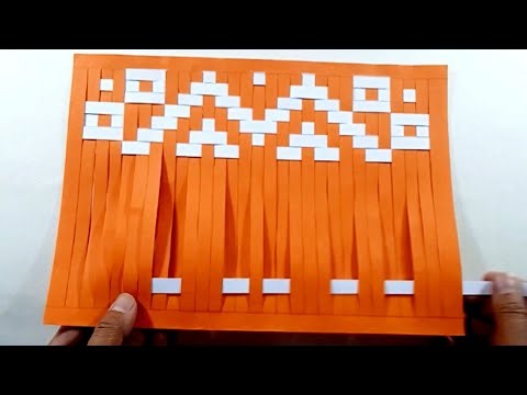 Easy Paper Weaving Tutorial | Beautiful Paper Strip Weaving Ideas