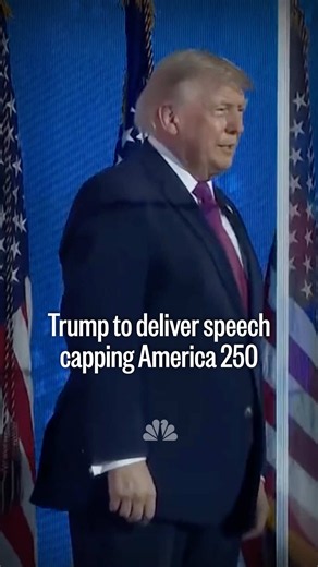 President Trump will cap off celebrations for America’s 250th birthday with a major speech in Washington. NBC News’ Gabe Gutierrez reports.