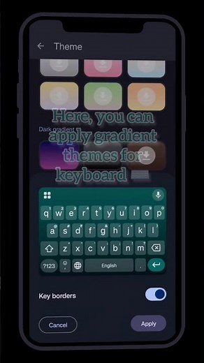 Gboard Keyboard Gradient Theme Kaise Lagaye? 🎨🔥 Stylish Typing Trick | #gboard #shorts