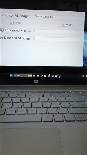 Matrix Cryptography Tool made by me #pythonprogramming #softwaredevelopment #softwareengineer