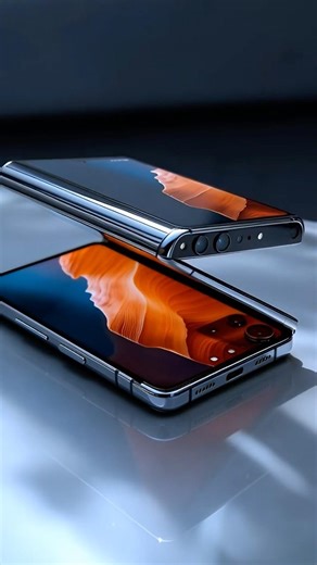 Triple Folding Smartphone Concept | Future Phone Tech #futuretech #smartphone #shorts