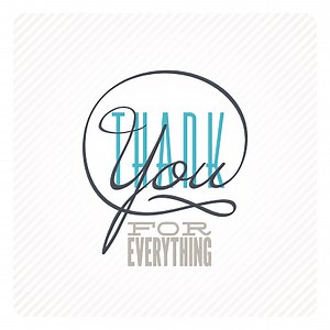 Vintage thank you card design