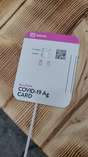 Covid 19 Binax NOW Test Time Lapse