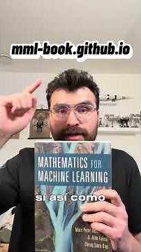 The best #mathematics book for machine learning