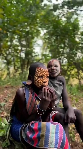 Suri Girl Performing Traditional Wind Instrument | Surma Tribe Ethiopia