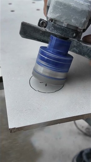 Drill Perfect 75mm Shower Valve Holes Without Cracking Tiles! 📐🚿 #shorts #diy #tools