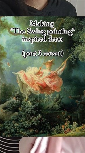 DIY 18th century dress, inspired by "the swing painting" by Fragonard Pt.3 #thriftflip#diydress