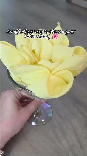 Elegant Napkin Folding Idea for Your Table ✨