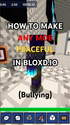 How to make any mob peaceful in bloxd.io #bloxdio #bloxd