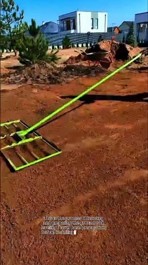 Satisfying Soil Leveling Process Using a Landscape Leveling Rake | Perfect Lawn Preparation