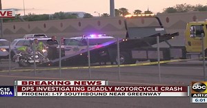 Deadly motorcycle crash on I-17 SB near Greenway