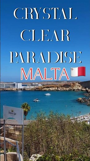 Breathtaking Paradise Bay, Malta 🌴🇲🇹 Crystal Waters & Snorkeling Adventure🐠