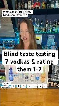 Which vodka is the best? Blind taste testing 7 different vodkas and rating them 1-7 #bartender