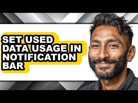 How to Set Used Data Usage in Notification Bar (only Way)