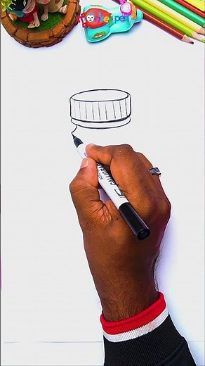 How to Draw a Water Bottle Step by Step