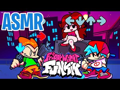 Friday Night Funkin 🎤 but it's ASMR Gaming?! 😴 Relaxing Clicky Keyboard ⌨️ Gum Chewing Sounds 🎧
