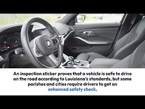 What do you need to get a Louisiana inspection sticker?