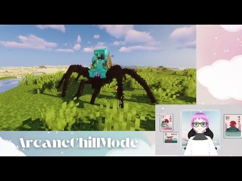 We tamed the Goliath spider in M-Minecraft after it chased and tried to kill Me!🥺
