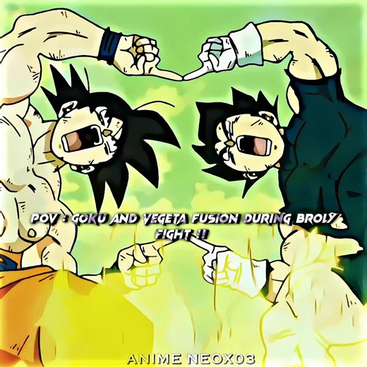 Goku and vegeta became gogeta 🔥☠️