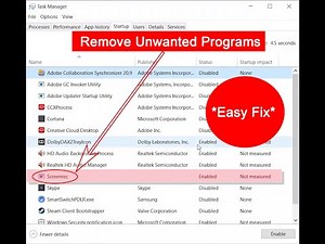 Remove Startup Programs || Remove Unwanted Startup Programs on Windows 10