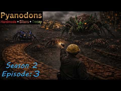 Factorio's Pyanodons Hard Mode, Biters, Spoilage S2 Ep3: Almost to processed iron ore.