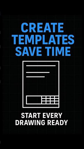 Make Every Drawing Start the Same Way #AutoCAD #Templates