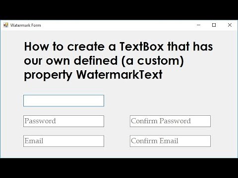 Creating Custom Watermark / Placeholder Textbox in C# -