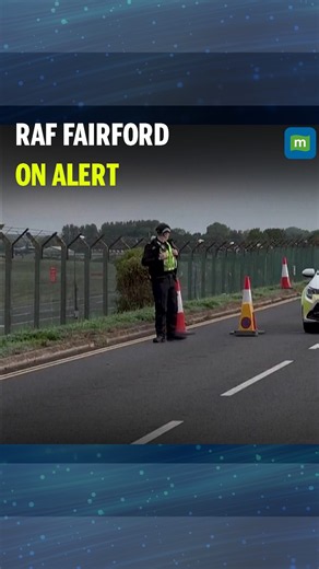 Police outside UK airbase used by US to attack Iran, as five detained men are questioned
