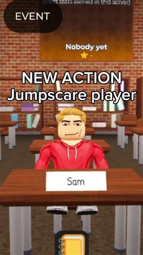 NEW ACTION Jumpscare player in The Presentation Experience #thepresentationexperience #roblox #funny