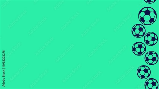football illustration background animation suitable for Livestream, live sports, and major match