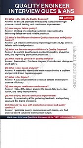 Quality Engineer Interview Questions and Answers | QE Interview Questions and Answers