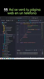 Simula un teléfono y revisa tu diseño responsive fácilmente. #programacionweb #desarrolloweb #programadoresweb #html #seo | Progamacion web