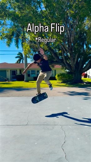 Adam Motta :) on Instagram: "Trick of the day: Alpha Flip 🌪️🛹 (Probably one of the cleanest flat ground Alpha flips I’ve done 🙏🏽🔥) #hospitalflip #skateclip #trickoftheday #flatground #alphaflip"
