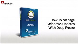 How To Manage Windows Updates With Deep Freeze