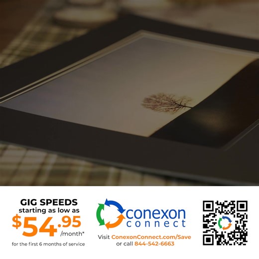 See the night and day difference of Conexon Connect fiber internet for yourself. Built for your life. Built for your home. Connect to fiber internet built for where you live for just $54.95/mo for your first 6 months — that’s $150 in savings with unlimited data and zero upfront costs. Don’t miss this local offer! Restrictions apply. | Conexon Connect